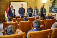 Visita del presidente del Senado Ander Gil al Parlamento de La Rioja