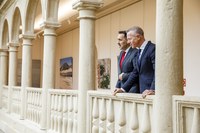 Visita del presidente del Senado Ander Gil al Parlamento de La Rioja