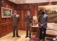 El nuevo Coronel de la Delegación de Defensa de La Rioja visita el Parlamento