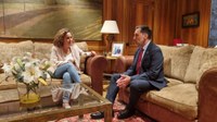 El Presidente del Parlamento recibe a la nueva Delegada de Gobierno de España en La Rioja
