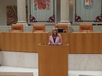 La Presidenta durante su intervención en el acto