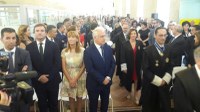 La Presidenta junto a otras autoridades participantes en el acto de toma de posesión