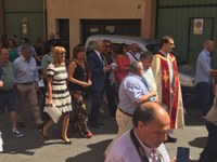 La Procesión ha transcurrido por las calles de la localidad.