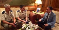 Reunión con el Comandante Militar de La Rioja y Jefe del BHELMA III