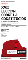 Cartel XVIII Lectura de la Constitución de la UR