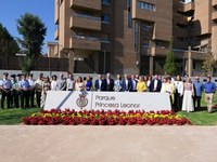 Fernández Cornago asiste a la inauguración del Parque Princesa Leonor