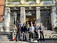 Fernández Cornago asiste al acto organizado por la ESDIR con motivo del centenario del edificio que alberga su sede