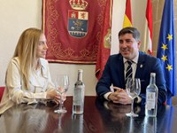 Reunión con el alcalde de Santo Domingo de la Calzada