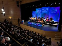 Fernández Cornago asiste a la apertura del curso académico de la UNIR y a la toma de posesión de Ramón Vilarroig como nuevo rector