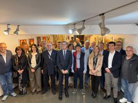 La presidenta del Parlamento de La Rioja asiste a la inauguración de la exposición 'Cuadros', de Nacho Vera Sainz