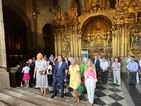 La presidenta del Parlamento participa en Calahorra en los actos en honor de los patrones de la ciudad