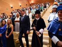 La presidenta del Parlamento participa en el acto de apertura del curso académico de la Universidad de La Rioja