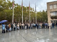 Concentración en señal de duelo por las víctimas de la DANA