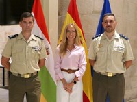 La presidenta del Parlamento recibe a los responsables del Batallón Bhelma III