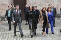La Reina Leticia clausura en San Millán el XVI Seminario de lengua y Periodismo