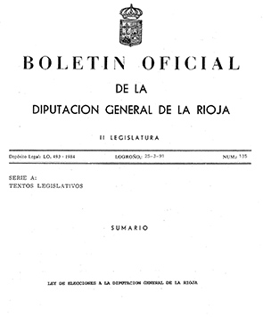 PLR Boletin ley elecciones 1991